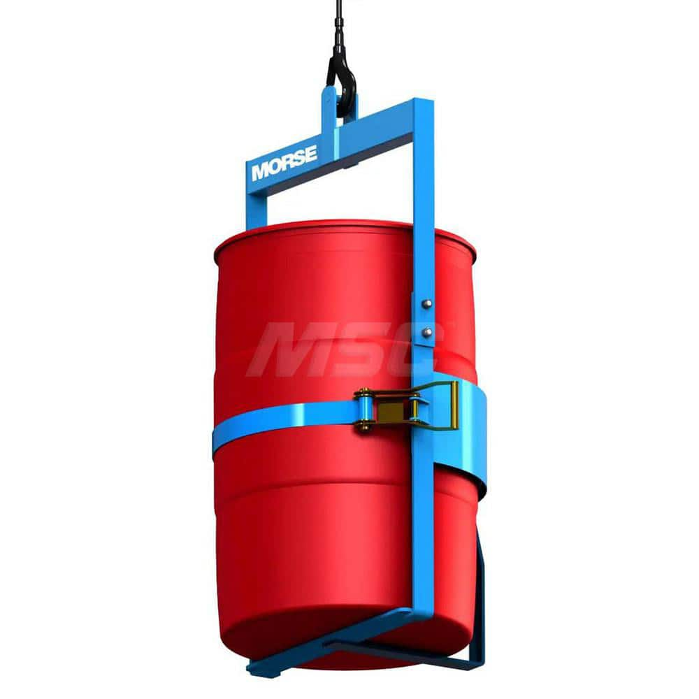 Drum Lifter: (1) 55 gal Drum, 1,000 lb Capacity 31″ Wide, 17″ Deep, 49.25″ High