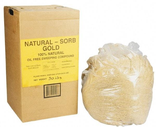 PRO-SOURCE - 30 Lbs. Natural Gold Sweeping Compound Floor - Use on Asphalt, Linoleum and Tile - Best Tool & Supply