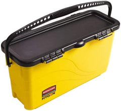 Rubbermaid - Plastic Bucket - 23.88" Long x 13.63" High x 9-1/2" Wide, Yellow - Best Tool & Supply