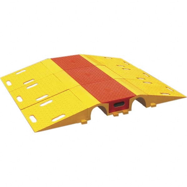 Checkers - On Floor Cable Covers Cover Material: Polyurethane Number of Channels: 1 - Best Tool & Supply