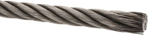 Value Collection - 3/8" Diam, Aircraft Cable - 11,800 Lb Breaking Strength, 6 x 37 IWRC - Best Tool & Supply