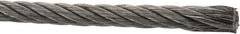 Value Collection - 1/4" Diam, Aircraft Cable - 5,300 Lb Breaking Strength, 6 x 37 IWRC - Best Tool & Supply