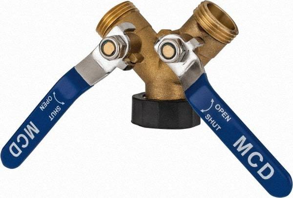 Midwest Control - 3/4 NH Garden Hose Coupler - Brass, Female Swivel Nut to Male Hose Connector - Best Tool & Supply