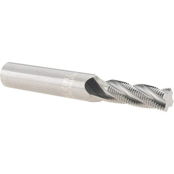 Scientific Cutting Tools - M12x1.00 Metric Fine, 0.4" Cutting Diam, 4 Flute, Solid Carbide Helical Flute Thread Mill - Internal/External Thread, 1.079" LOC, 3-1/2" OAL, 1/2" Shank Diam - Best Tool & Supply