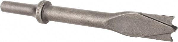 Made in USA - 6" OAL, 5/8" Shank Diam, Panel Cutter Chisel - Round Drive, Round Shank, Alloy Steel - Best Tool & Supply