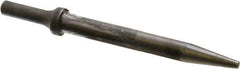 Made in USA - 6-1/2" OAL, 5/8" Shank Diam, Tapered Punch Chisel - Round Drive, Round Shank, Alloy Steel - Best Tool & Supply