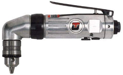 Universal Tool - 3/8" Reversible Keyed Chuck - Right Angle Handle, 1,800 RPM, 4.6 CFM, 0.5 hp, 90 psi - Best Tool & Supply