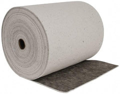 Brady SPC Sorbents - 53 Gal Capacity per Package, Universal Roll - 150' Long x 28-1/2" Wide, Gray, Cellulose - Best Tool & Supply