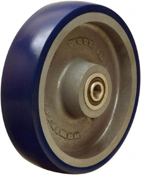 Hamilton - 10 Inch Diameter x 2-1/2 Inch Wide, Polyurethane on Cast Iron Caster Wheel - 2,000 Lb. Capacity, 3-1/4 Inch Hub Length, 1 Inch Axle Diameter, Tapered Roller Bearing - Best Tool & Supply