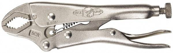 Irwin - 7" OAL Curved Jaw Locking Pliers - 3/4" Jaw Width, 1-7/8" Jaw Depth, 1-5/8" Jaw Opening, Standard Handle - Best Tool & Supply