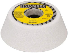 Tru-Maxx - 5" Diam, 1-3/4" Hole Size, 1-3/4" Overall Thickness, 46 Grit, Type 11 Tool & Cutter Grinding Wheel - Coarse Grade, Aluminum Oxide, J Hardness, 4,585 RPM - Best Tool & Supply