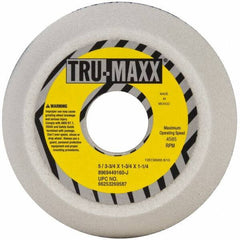 Tru-Maxx - 5" Diam, 1-3/4" Hole Size, 1-3/4" Overall Thickness, 60 Grit, Type 11 Tool & Cutter Grinding Wheel - Medium Grade, Aluminum Oxide, J Hardness, 4,585 RPM - Best Tool & Supply