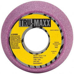 Tru-Maxx - 4" Diam, 1-1/4" Hole Size, 1-3/4" Overall Thickness, 46 Grit, Type 11 Tool & Cutter Grinding Wheel - Coarse Grade, Aluminum Oxide, J Hardness, 5,730 RPM - Best Tool & Supply