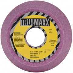 Tru-Maxx - 5" Diam, 1-1/4" Hole Size, 1-3/4" Overall Thickness, 46 Grit, Type 11 Tool & Cutter Grinding Wheel - Coarse Grade, Aluminum Oxide, J Hardness, 4,585 RPM - Best Tool & Supply