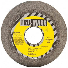 Tru-Maxx - 5" Diam, 1-1/4" Hole Size, 1-3/4" Overall Thickness, 46 Grit, Type 11 Tool & Cutter Grinding Wheel - Coarse Grade, Aluminum Oxide, J Hardness, 4,585 RPM - Best Tool & Supply