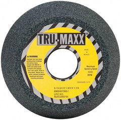 Tru-Maxx - 5" Diam, 1-1/4" Hole Size, 1-3/4" Overall Thickness, 60 Grit, Type 11 Tool & Cutter Grinding Wheel - Medium Grade, Aluminum Oxide, I Hardness, 4,585 RPM - Best Tool & Supply