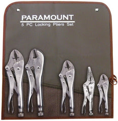 Paramount - 5 Piece Locking Plier Set - Best Tool & Supply