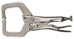 Paramount - 11" OAL C-Clamp Locking Pliers - 2-5/8" Jaw Depth, 3-3/8" Jaw Opening, Standard Handle - Best Tool & Supply