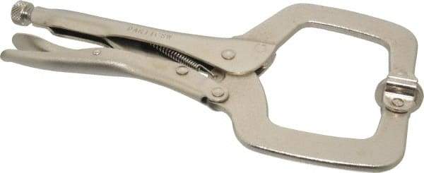 Paramount - 11" OAL C-Clamp Locking Pliers - 2-5/8" Jaw Depth, 3-3/8" Jaw Opening, Standard Handle - Best Tool & Supply