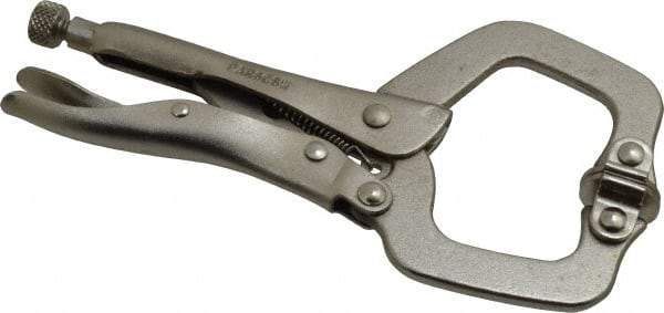 Paramount - 6" OAL C-Clamp Locking Pliers - 1-1/2" Jaw Depth, 2" Jaw Opening, Standard Handle - Best Tool & Supply