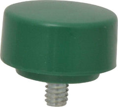 NUPLA - 1-1/4" Face Diam, Grade Tough, Green Soft Face Hammer Tip - 0.4 oz Head, Plastic - Best Tool & Supply