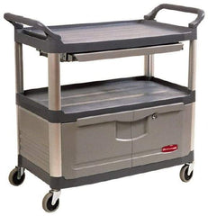 Rubbermaid - 300 Lb Capacity, 20" Wide x 40-5/8" Long x 37-13/16" High Instrument Cart - 2 Shelf, Plastic - Best Tool & Supply