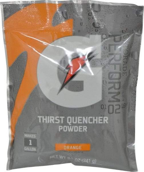 Gatorade - 8.5 oz Pack Orange Activity Drink - Powdered, Yields 1 Gal - Best Tool & Supply