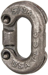 Campbell - Clear Carbon Steel Connecting Link - 5/16" Diameter, 2,000 Lb Load Limit - Best Tool & Supply