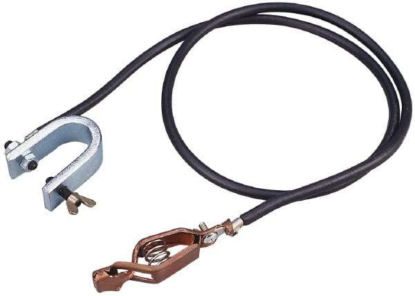 Value Collection - Drum Bondwires End Style: Alligator Clip Both Ends Length (Feet): 3.00 - Best Tool & Supply