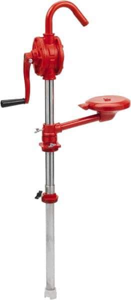 Wesco Industrial Products - Cast Iron Hand Operated Rotary Pump - Cast Iron, For Fuel Oil Products - Best Tool & Supply