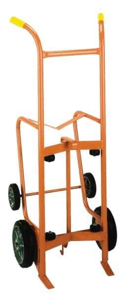 Wesco Industrial Products - 1,000 Lb Load Capacity, 55 Gal Drum Hand Truck - 24" Wide x 56" High, 4 Wheels - Best Tool & Supply