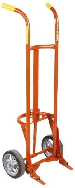 Wesco Industrial Products - 1,000 Lb Load Capacity, 55 Gal Drum Hand Truck - 24" Wide x 58" High, 4 Wheels - Best Tool & Supply