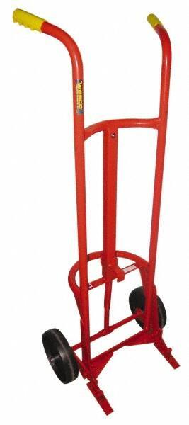 Wesco Industrial Products - 1,000 Lb Load Capacity, 55 Gal Drum Hand Truck - 23-3/4" Wide x 60" High, 2 Wheels - Best Tool & Supply