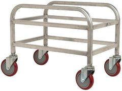 Win-Holt - 16" Wide x 24" Long x 19" High Tote Cart - 1 Slot, 1 Tote, Aluminum - Best Tool & Supply