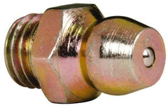 Value Collection - Straight Head Angle, 1/4-28 Steel Standard Grease Fitting - 7.94mm Hex - Best Tool & Supply