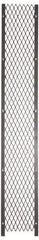 Folding Guard - 2' Wide x 10' High, Temporary Structure Woven Wire Panel - 10 Gauge Wire, 1-1/2 Inches x 16 Gauge Channel Frame, Includes Hardware, Top Capping and Floor Socket - Best Tool & Supply