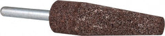 Grier Abrasives - 3/4 x 2-1/2" Head Diam x Thickness, A1, Cone, Aluminum Oxide Mounted Point - Best Tool & Supply