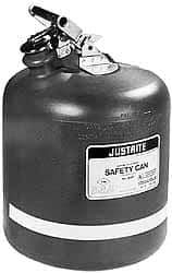 Justrite - 2.5 Gal Polyethylene Type I Safety Can - 362mm High x 10-3/4" Diam, Red - Best Tool & Supply