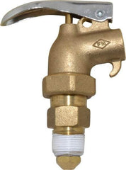 Justrite - 3/4" NPT Brass Adjustable Drum Faucet - FM Approved, Internal Arrester, Self Closing - Best Tool & Supply