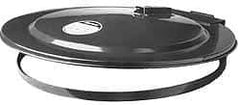 Justrite - 55 Gal, Steel Drum Cover - Hinged Self-Closing Drum Cover - Best Tool & Supply