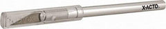 X-ACTO - 6" OAL Carbon Steel Hobby Knife - #11 Classic Fine Point Blade, Aluminum Handle - Best Tool & Supply