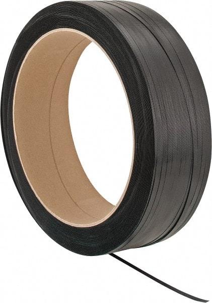 Made in USA - 9,000' Long x 1/2" Wide, Coil Case Polypropylene Strapping - 400 Lb Capacity, 0.018" Thick - Best Tool & Supply