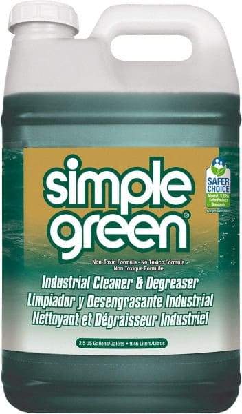 Simple Green - 2.5 Gal Bottle Cleaner/Degreaser - Liquid, Biodegradable, Concentrated, Unscented - Best Tool & Supply