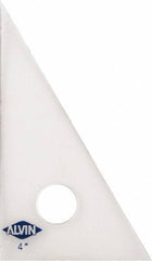 Alvin - 4 Inch Long, Styrene Plastic Triangles - Best Tool & Supply