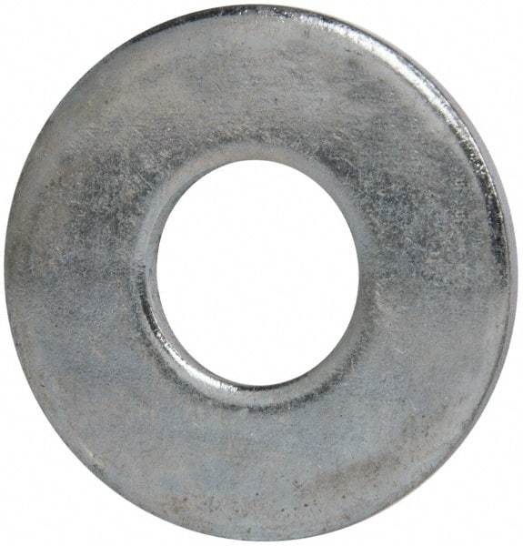 Value Collection - 7/8" Screw, Grade 2 Steel USS Flat Washer - 15/16" ID x 2-1/4" OD, 11/64" Thick, Zinc-Plated Finish - Best Tool & Supply