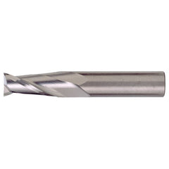 ‎5/16″ × 5/16″ × 13/16″ × 2-1/2″ RHS / RHC Solid Carbide 2-Flute Square End Single End General Purpose End Mill - Bright - Exact Industrial Supply