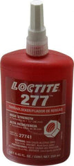 Loctite - 250 mL Bottle, Red, High Strength Liquid Threadlocker - Series 277, 24 hr Full Cure Time, Hand Tool, Heat Removal - Best Tool & Supply