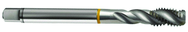 M18x2.5 6H 4-Flute Cobalt Yellow Ring Semi-Bottoming 40 degree Spiral Flute Tap-Bright - Best Tool & Supply