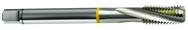 M12x1.25 6H 3-Flute Cobalt Yellow Ring Semi-Bottoming 15 degree Spiral Flute Tap-Bright - Best Tool & Supply