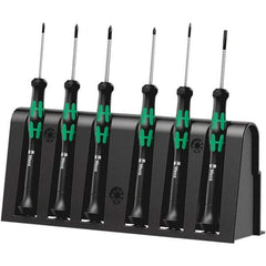 Wera - Screwdriver Sets Screwdriver Types Included: Phillips; Slotted; Microstix Number of Pieces: 6 - Best Tool & Supply